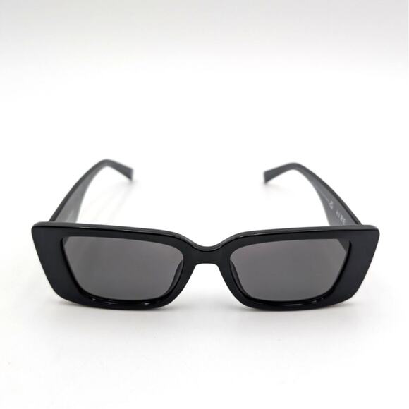 Aire Novae Unisex Cat Eye Sunglasses Black Frame W/ Smoke Mono Lens One Size - Picture 4 of 8